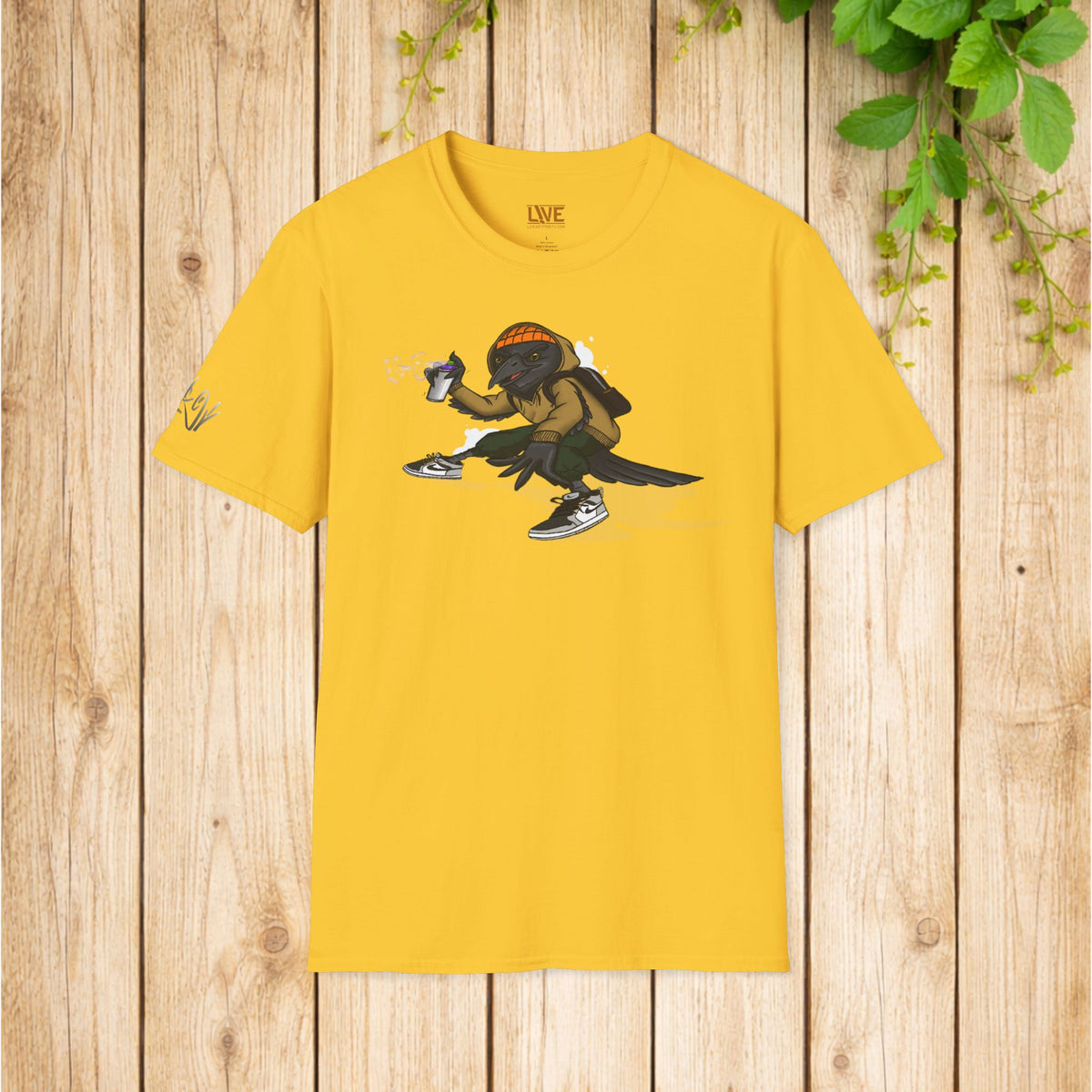 Skateboard Crow Graphic Tee – Urban Skate Crew T-Shirt