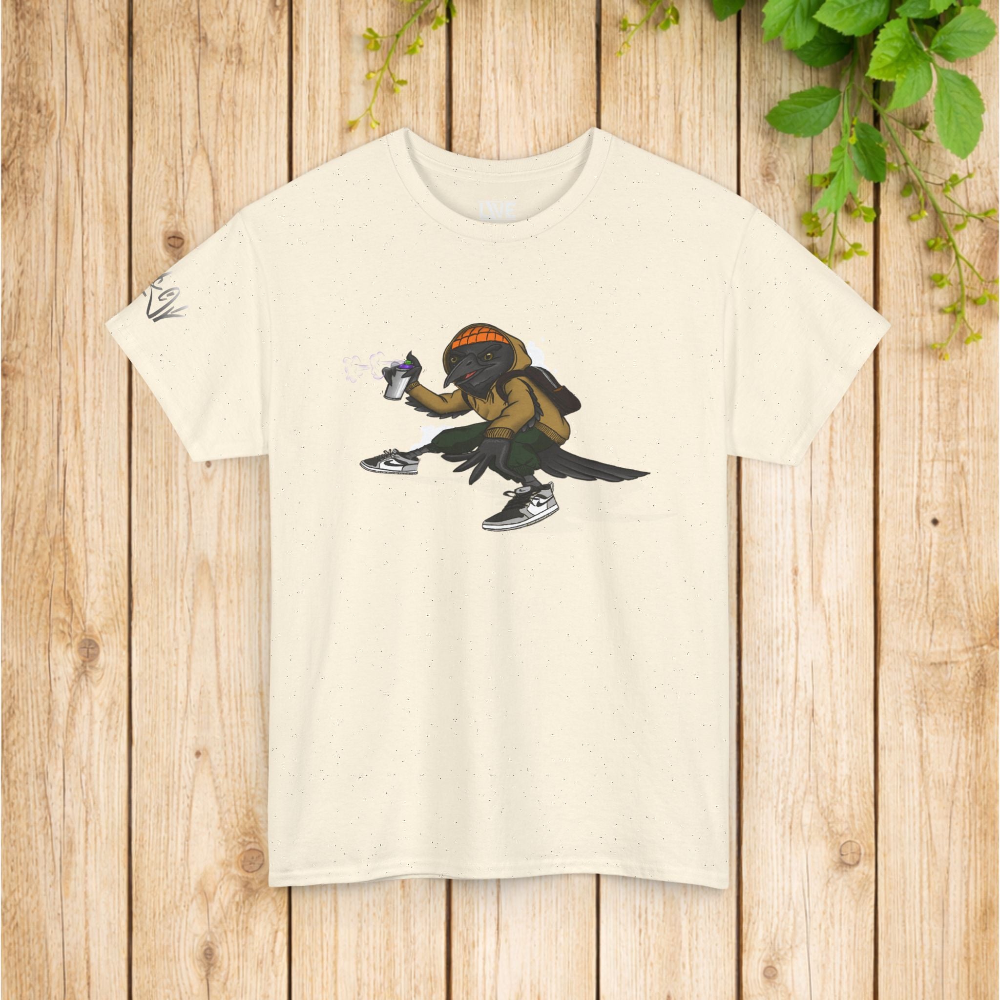 Camiseta Gráfica de Skateboarder Callejero – Diseño de Grafiti Urbano