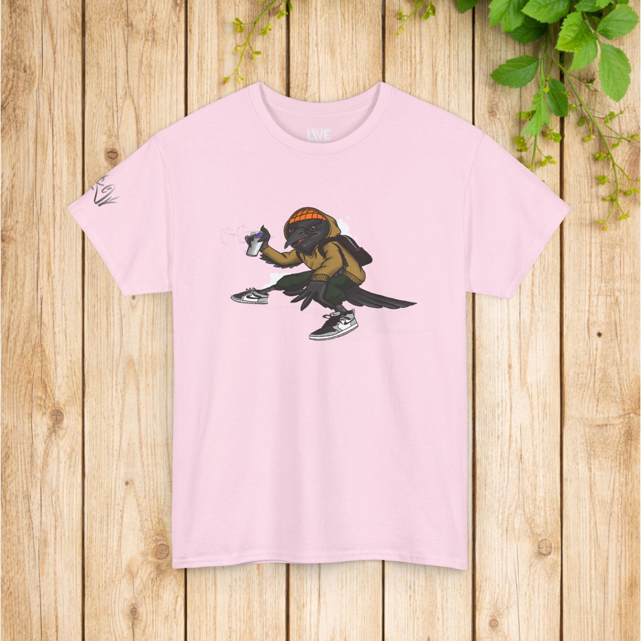 Camiseta Gráfica de Skateboarder Callejero – Diseño de Grafiti Urbano