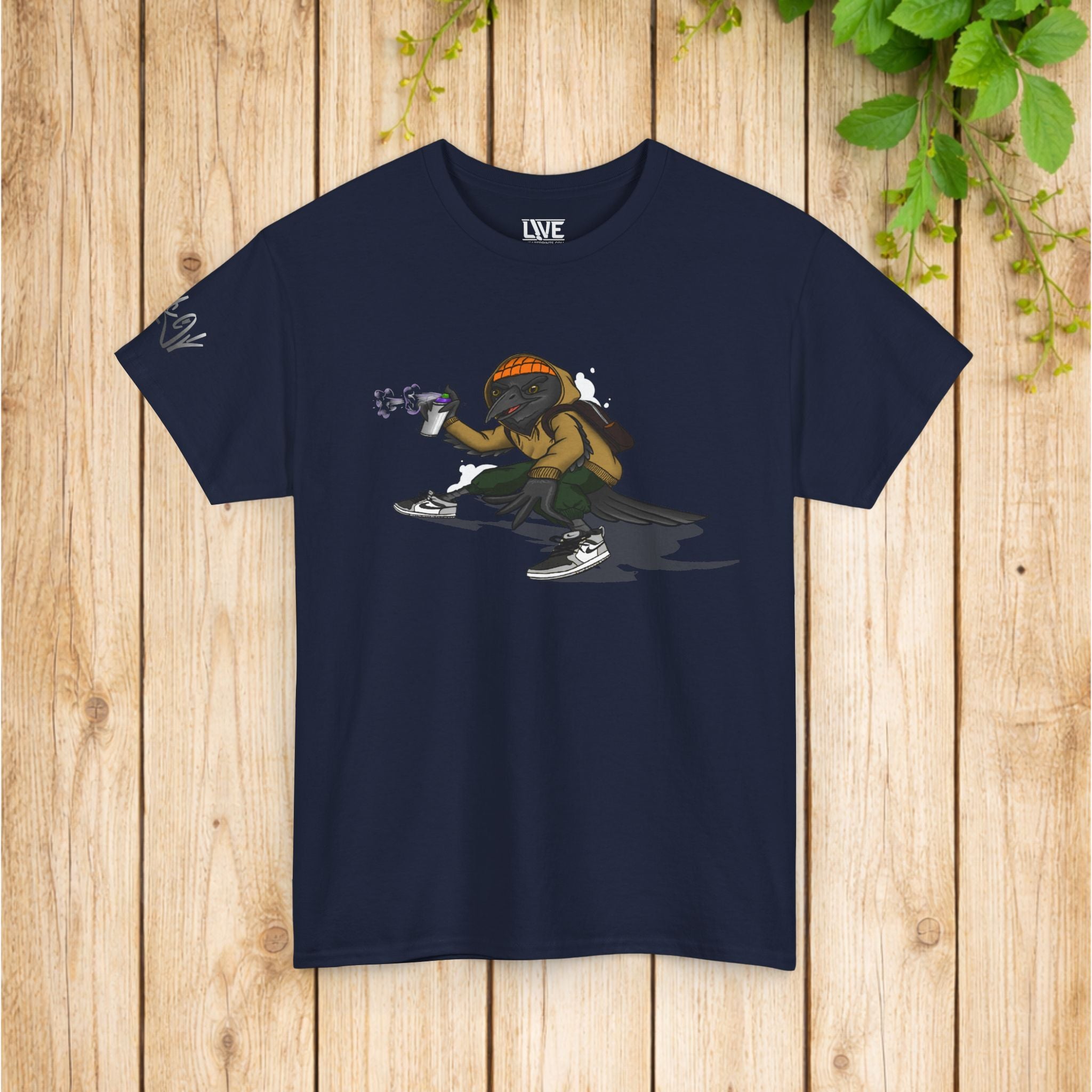 Camiseta Gráfica de Skateboarder Callejero – Diseño de Grafiti Urbano